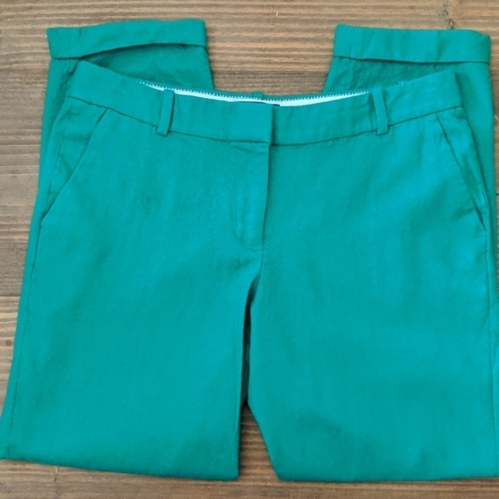 J.CREW Cuffed Cafe Capri Wool Pants